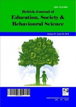 British Journal of Education, Society & Behavioural Science